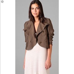 Free People Cropped Ruffle Jacket